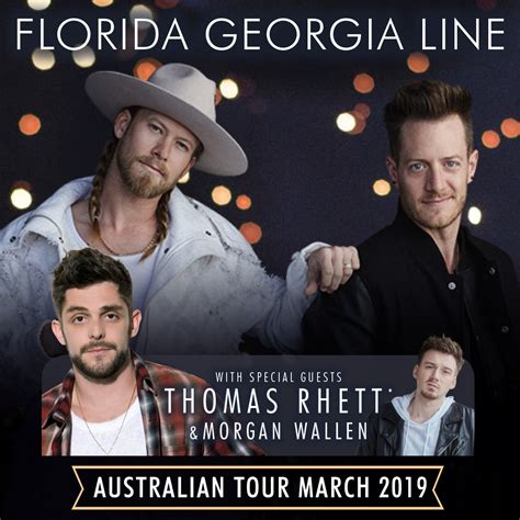 FLORIDA GEORGIA LINE ANNOUNCE DEBUT ARENA DATES FOR MARCH 2019 – WITH SPECIAL GUESTS THOMAS ...