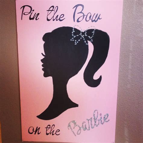 Pin the bow on the Barbie game! | Barbie birthday party, Barbie birthday party games, Barbie ...