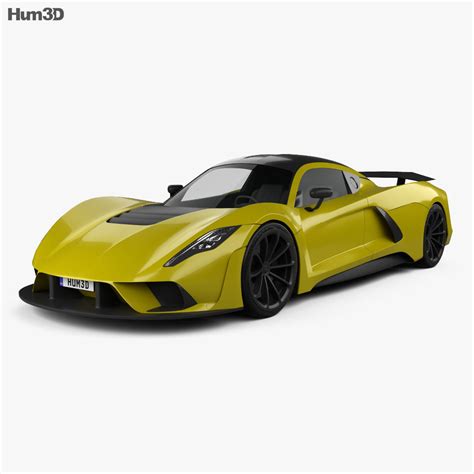 Hennessey Venom F5 2019 3D model - Vehicles on Hum3D