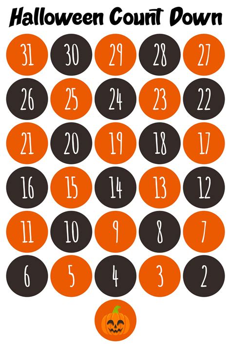 Halloween Countdown Calendar