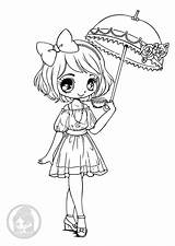 Girl Umbrella Coloring Pages sketch template