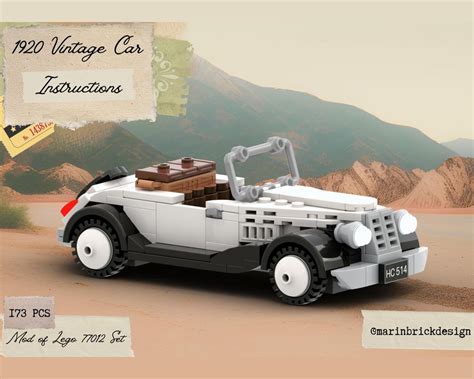 LEGO MOC 1920 Vintage White Car - Lego moc Instructions by marinbrickdesign | Rebrickable ...