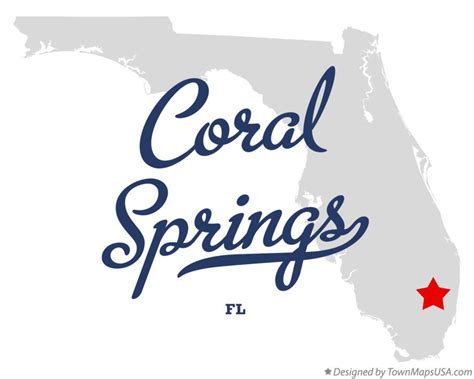 Map of Coral Springs, FL, Florida