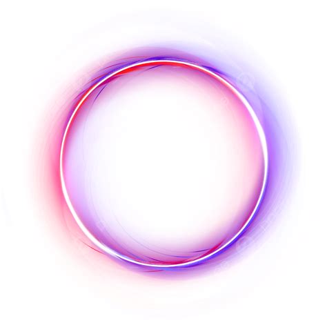 Purple Circle Neon Border Light Frame, Neon, Neon Border, Border PNG ...