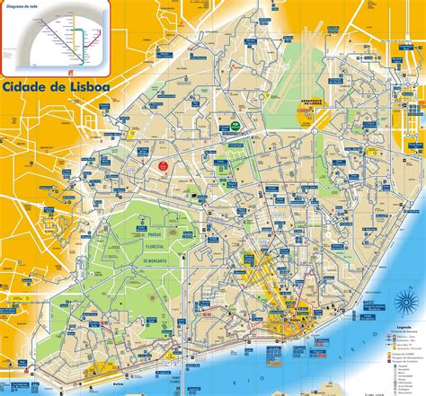 Lisbon Map and Lisbon Satellite Image