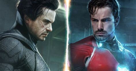 Robert Downey Jr. Is Batman & Ben Affleck Is Iron Man in Amazing Character Swap