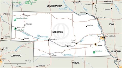 Printable Map Of Nebraska - prntbl.concejomunicipaldechinu.gov.co