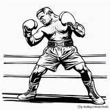 Boxing Coloring Pages  Free & Printable sketch template