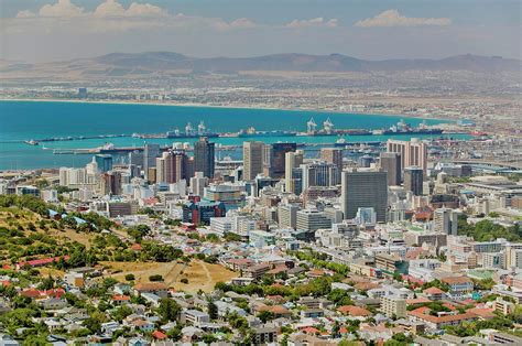 Aerial View Of Cape Town Skyline Photograph by Panoramic Images - Fine ...