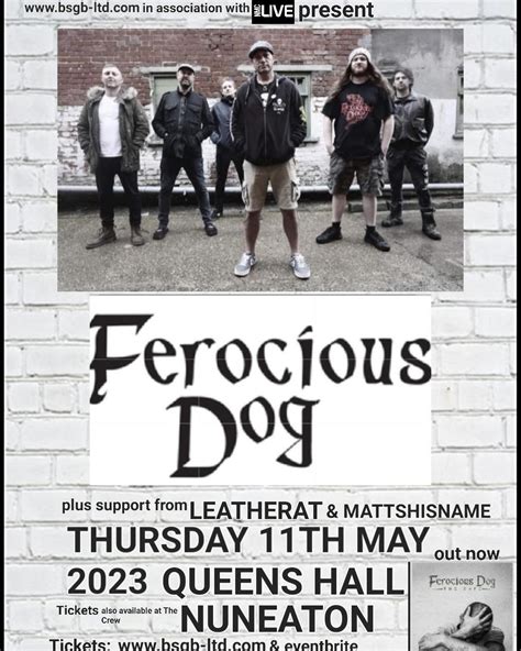 Ferocious Dog - Thursday 11th May 2023 | The Crew Rock Bar Midlands