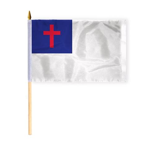 12"x18" Christian Stick Flags Small Hand Held Christianity Flags,10 Pack | eBay