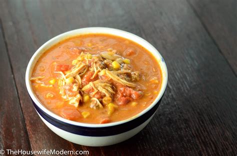 Spicy Chicken Corn Soup ~ The Housewife Modern