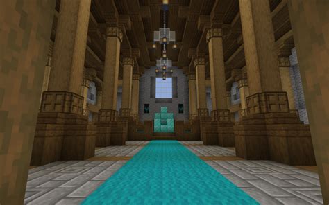 The inside of my throne room. I'm really proud of how it turned out! : Minecraft