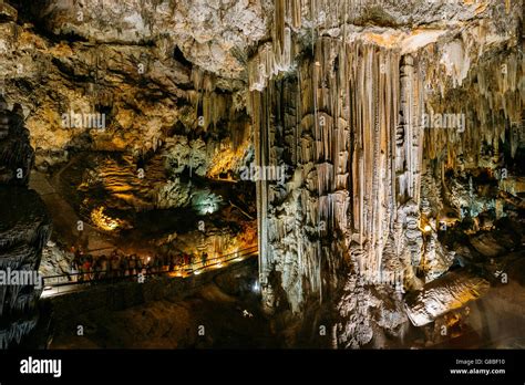 Cuevas De Nerja - Caves Of Nerja In Spain. Famous Natural Landmark ...