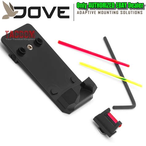 BLACK FRIDAY – DOVE Mounting Solutions for S&W M&P / SHIELD RMSc Slide Sight Adapter with Front ...