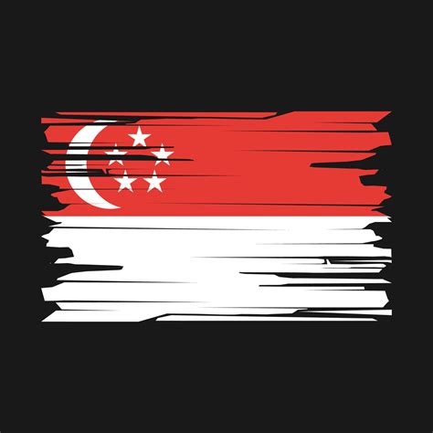 Singapore Flag Brush Vector 21485403 Vector Art at Vecteezy