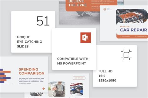 Car Repair Presentation PowerPoint template - TemplateMonster