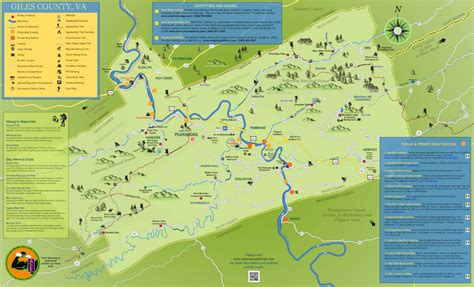 New River Water Trail Map – New River Water Trail | Nature trail map, New river, Giles county