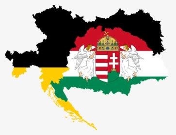 Austria Hungary Flag Map, HD Png Download , Transparent Png Image - PNGitem