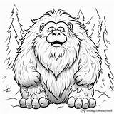 Yeti Coloring Pages  Free & Printable sketch template