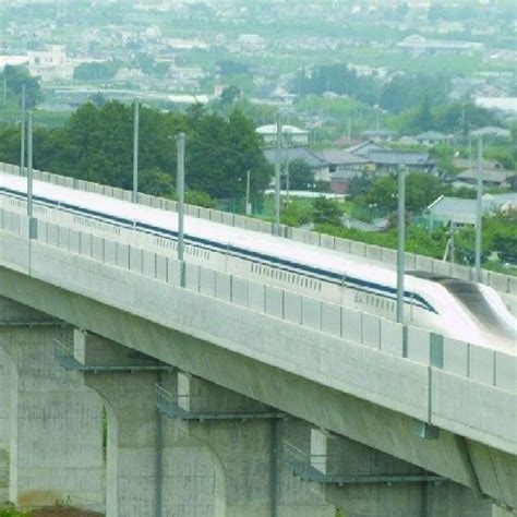 Japanese L0 series seven-car MAGLEV during test run [14]. | Download Scientific Diagram