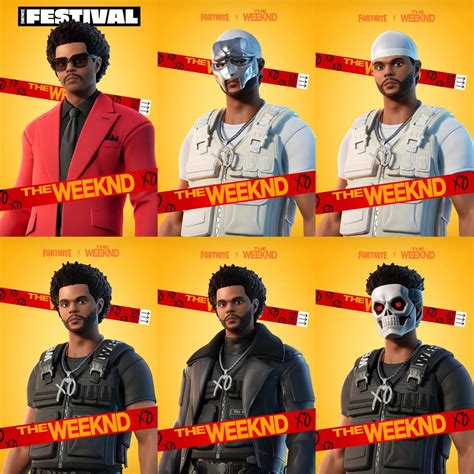 Fortnite X The Weeknd: All Skins and Prices