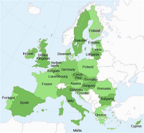 Countries of the European Union (2019) | Learner trip