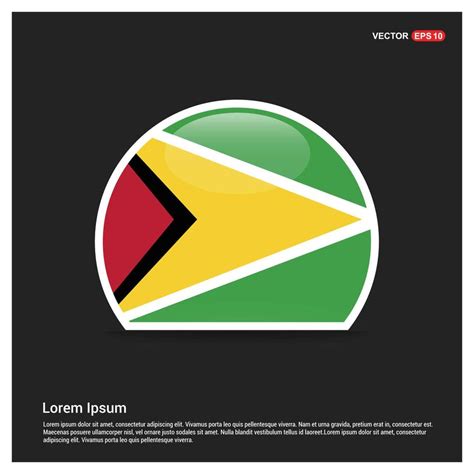 Guyana flag design vector 13283606 Vector Art at Vecteezy