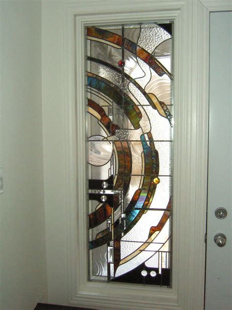 Glass Art Abstract | Stained glass door, Modern stained glass, Stained ...