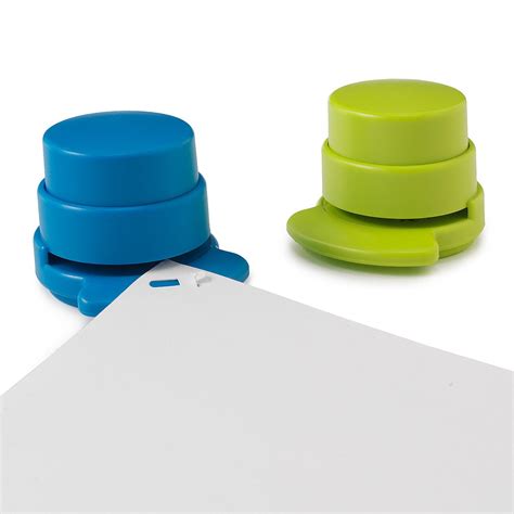 Staple-less Staplers - Set of 2 | Staple Free Stapler, No Staple Stapler | UncommonGoods