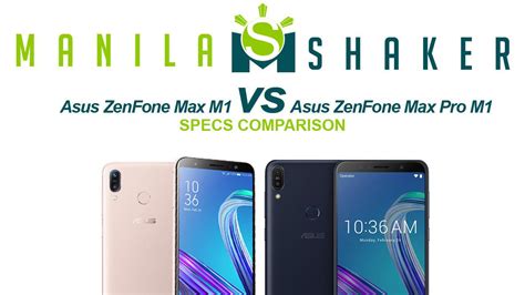 Asus ZenFone Max M1 vs Asus ZenFone Max Pro M1: Specs Comparison