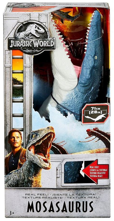 Jurassic World Fallen Kingdom Real Feel Mosasaurus Action Figure Mattel ...