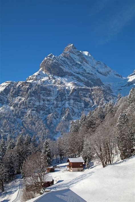 Typical swiss winter season landscape | Stock image | Colourbox