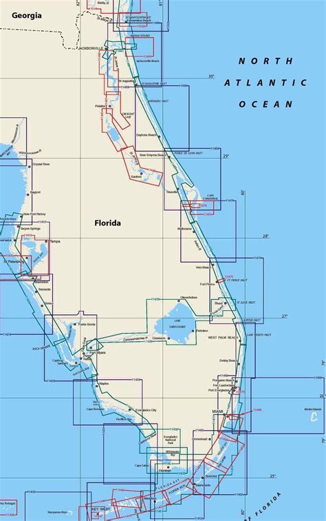 TheMapStore | NOAA Charts, Florida, East Coast of Florida Chart IndexNauticalNautical Index