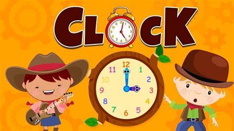 Clock Song | Time Songs There's a Neat Little Clock | Animated Nursery ...