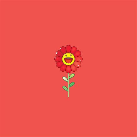 J Balvin - Rojo | Murakami flower, Cute fall wallpaper, Iconic album covers