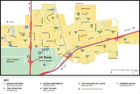 Student Housing Apartments (SHA) Location Map | UC Davis Student Housing and Dining Services