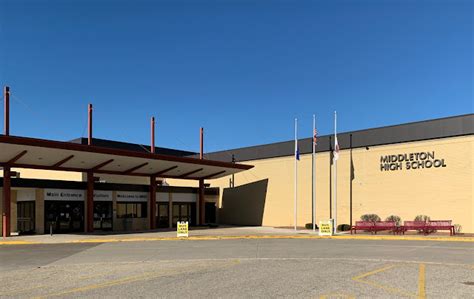 Retiring Guy's Digest: Even the flags are still at Middleton High School today