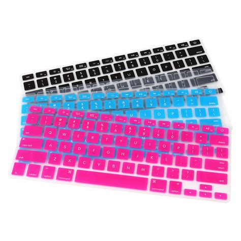 4 Colors Keyboard Cover Protector US English Cover Keypad Skin Protector For Macbook Pro Air 13 ...