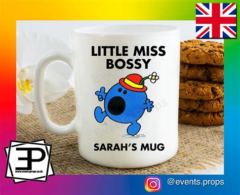 Personalised Mr Men Little Miss Bossy Funny Novelty Office Mug | Etsy