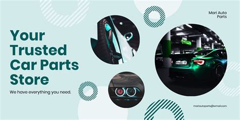 Car Parts Banner Template in Illustrator, Word, Pages, PSD, Publisher ...