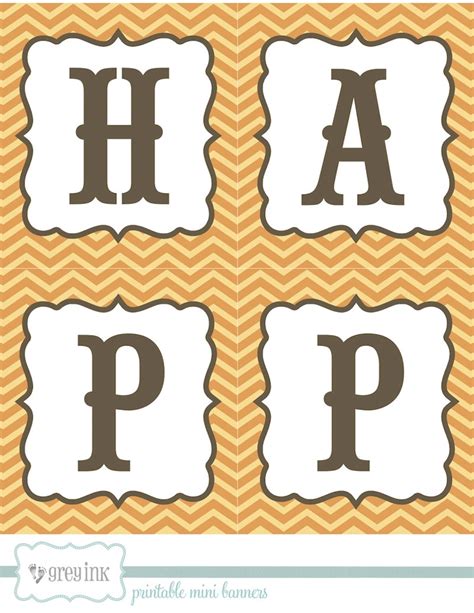 Happy Fall Banner Printable - Printable Word Searches