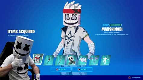 Marshmello Buying And Unlocking NEW MELLOVERSE Skin Bundle NEW Fortnite ...