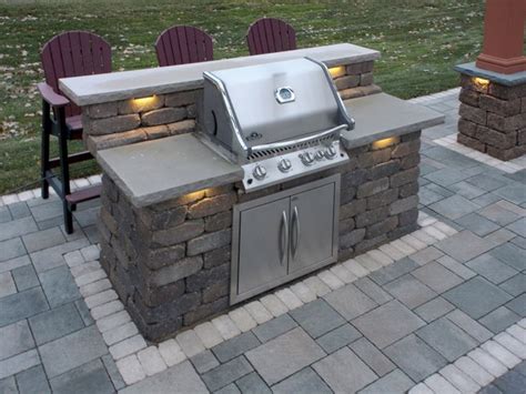 Patio paving stones, outdoor patio stone grill kits ... | Outdoor kitchen design, Outdoor grill ...