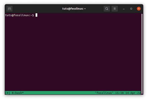 How to detach a session in tmux | FOSS Linux