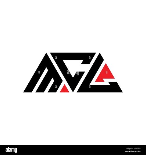 MCL triangle letter logo design with triangle shape. MCL triangle logo design monogram. MCL ...