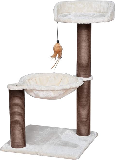 Amazon.com : Catry Cat Tree with Feather Toy - Cozy Design of Cat Hammock Allure Kitten to ...