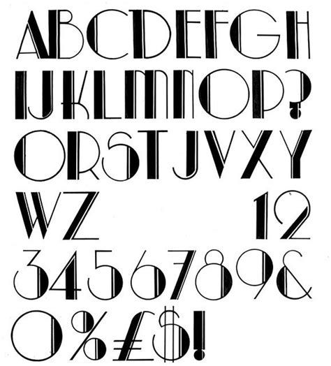 Art Deco Typeface - Download Free Mock-up