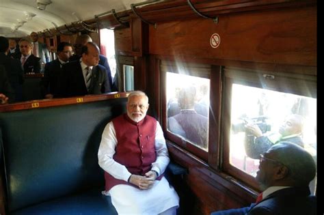 PM Modi Retraces Mahatma Gandhi's Train Journey in South Africa - News18