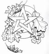 Pentacle Coloring Pages sketch template